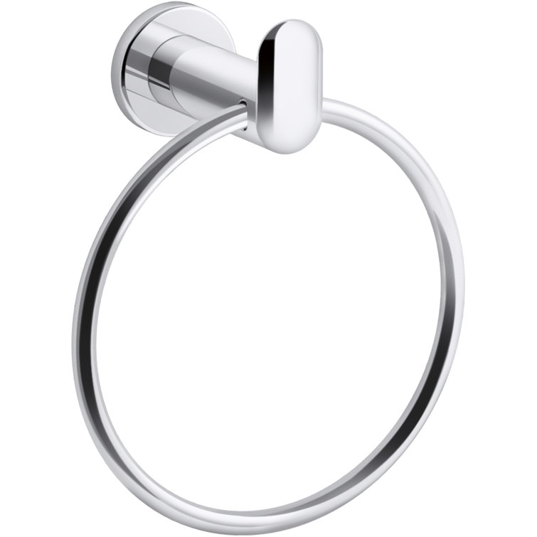 Polished Chrome Wall Mounted Towel Ring