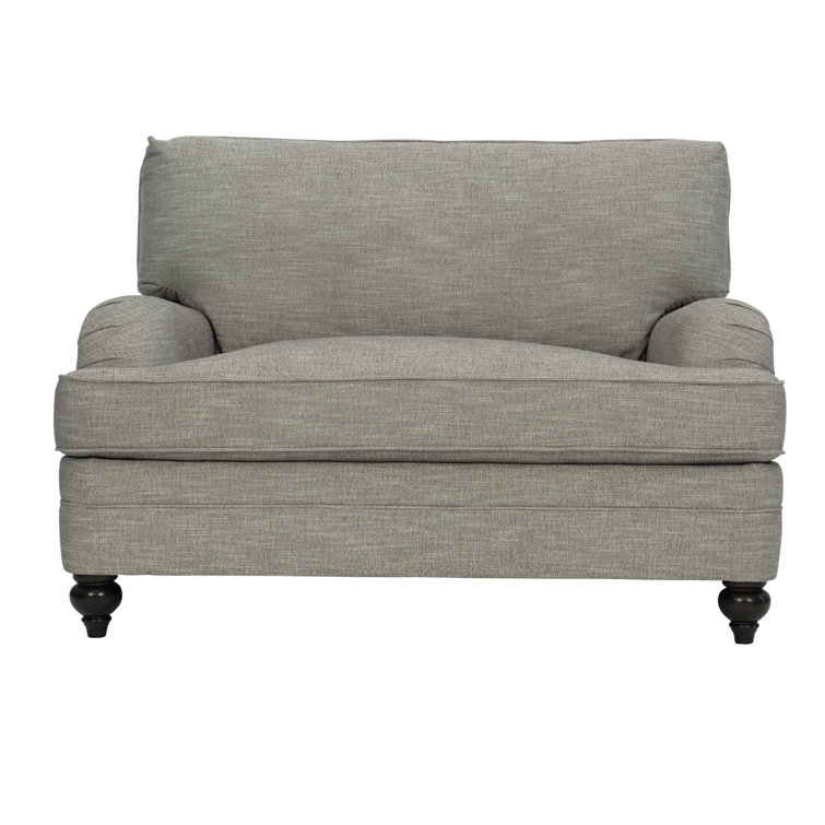 Tarleton Transitional 54.5" Tobacco Distressed Gray Chair and a Half