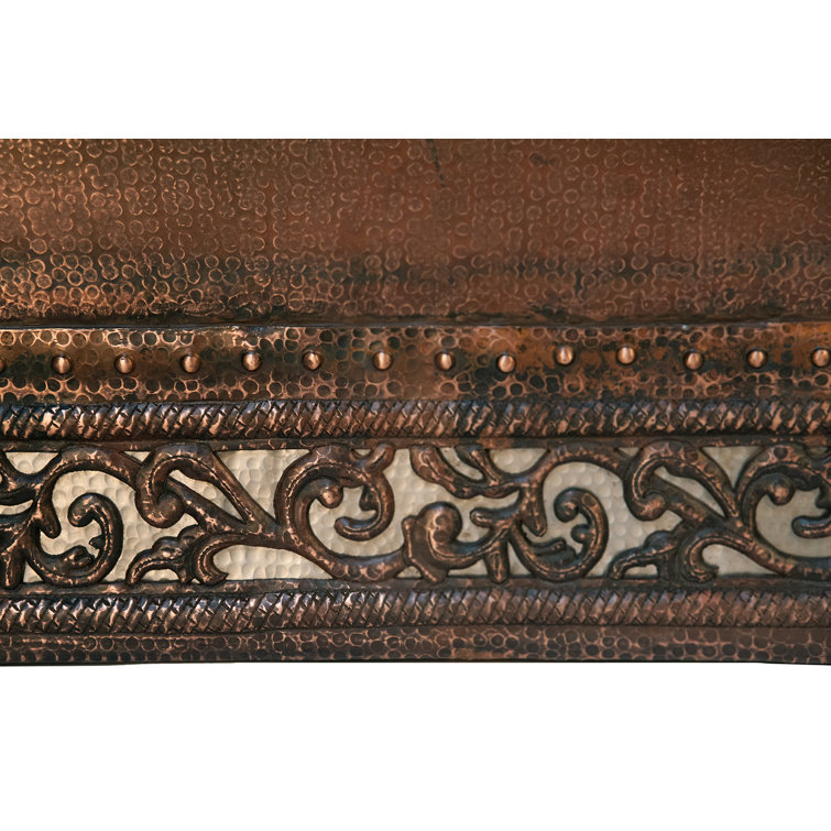 67" Oil Rubbed Bronze Hammered Copper Double Slipper Bathtub