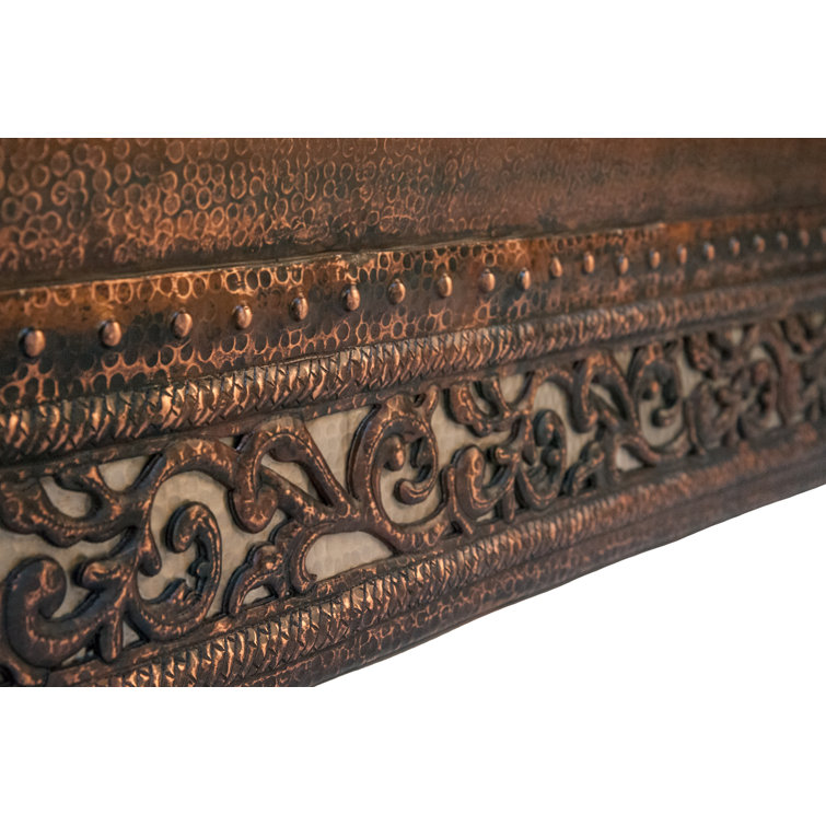 67" Oil Rubbed Bronze Hammered Copper Double Slipper Bathtub