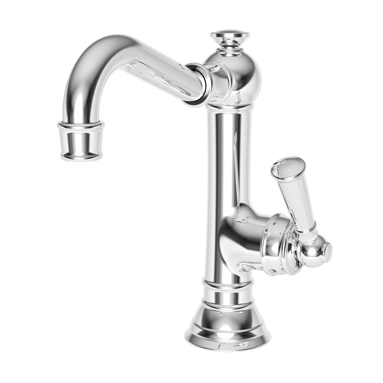 Polished Brass Victorian Single Hole Bathroom Faucet