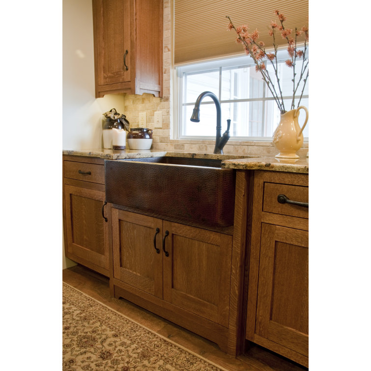 40'' Antique Copper Farmhouse Drop-In Sink