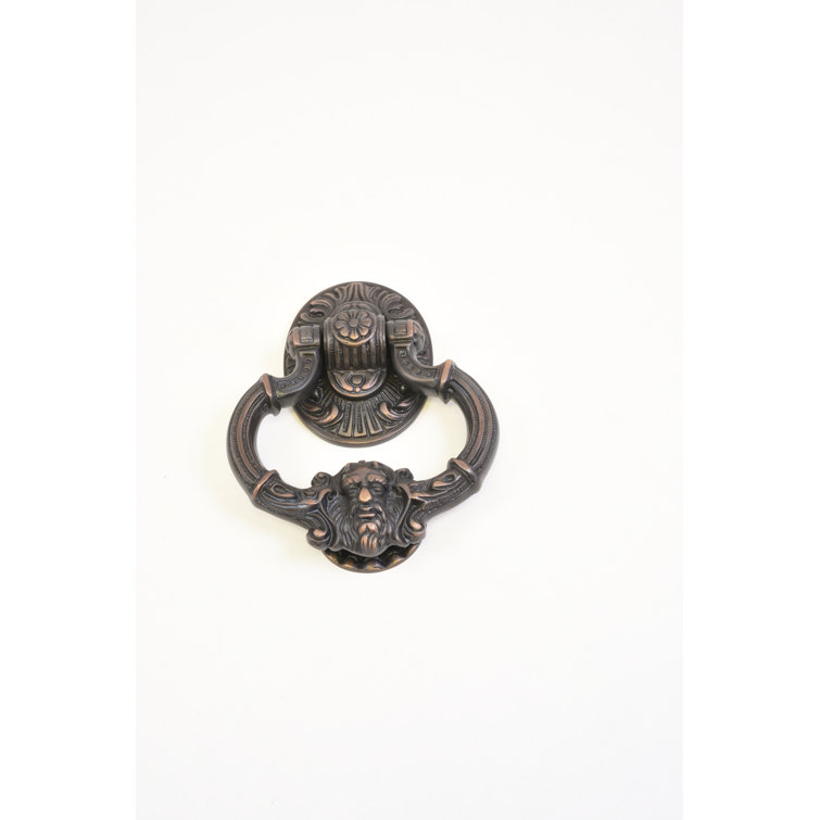 Antique Brass Victorian Gothic Lion Door Knocker