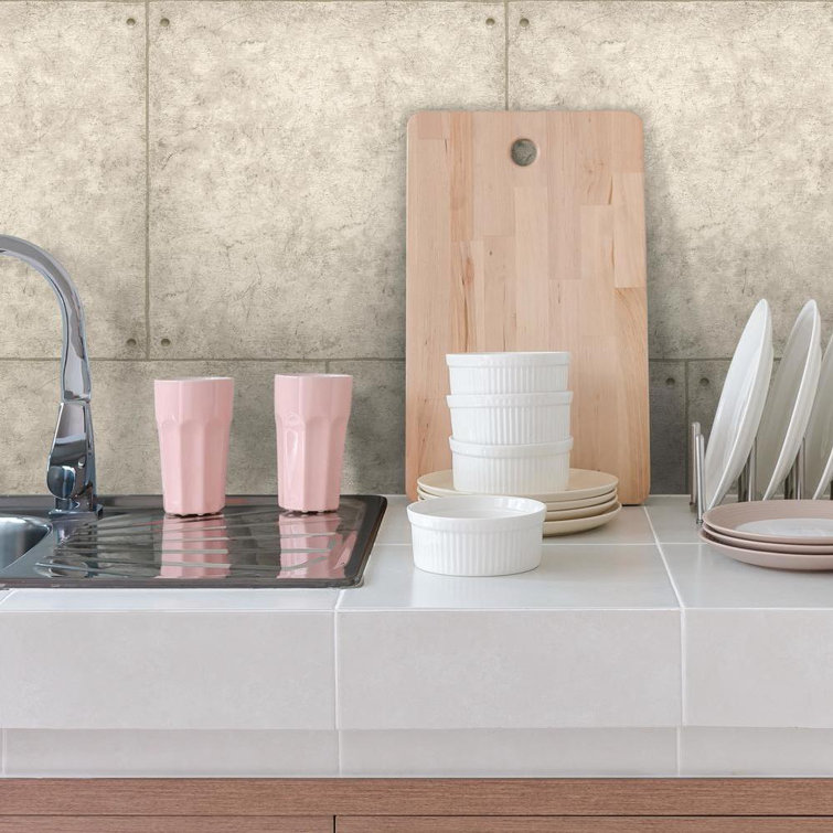 Gray Cement Peel and Stick Wallpaper Roll