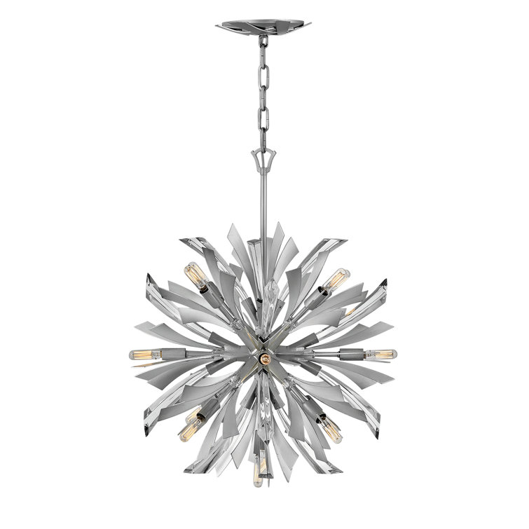 Vida 13-Light Glacial Sputnik Sphere Chandelier