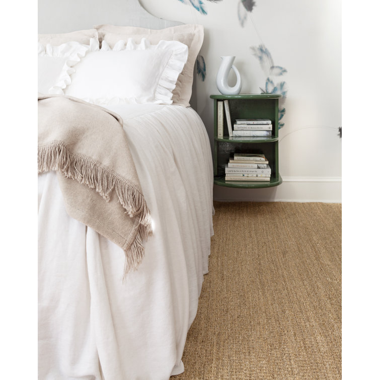 Natural Woven Sisal Runner Rug in Beige, 2.5' x 8'