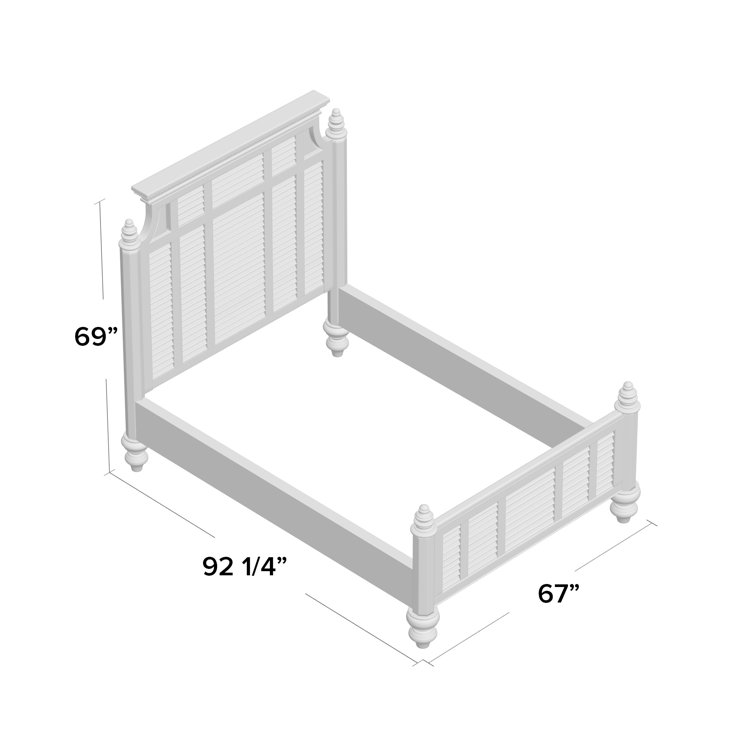 Queen-Sized Malabar Black Poster Bed with Upholstered Headboard