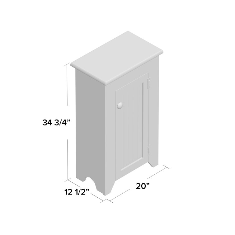 Sage Green Pine Wood Office Accent Cabinet with Black Hardware