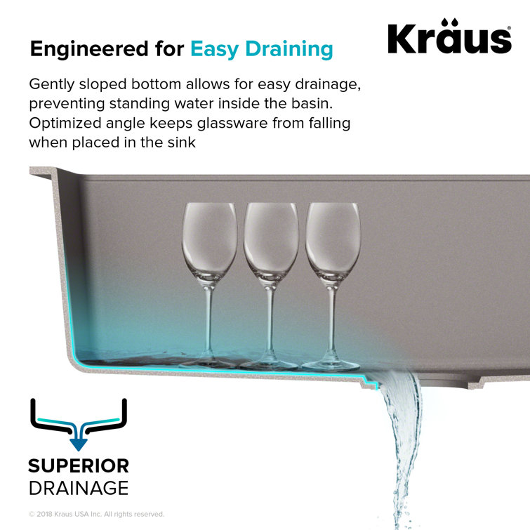 White Granite Dual Bowl Drop-In Kitchen Sink with Strainers