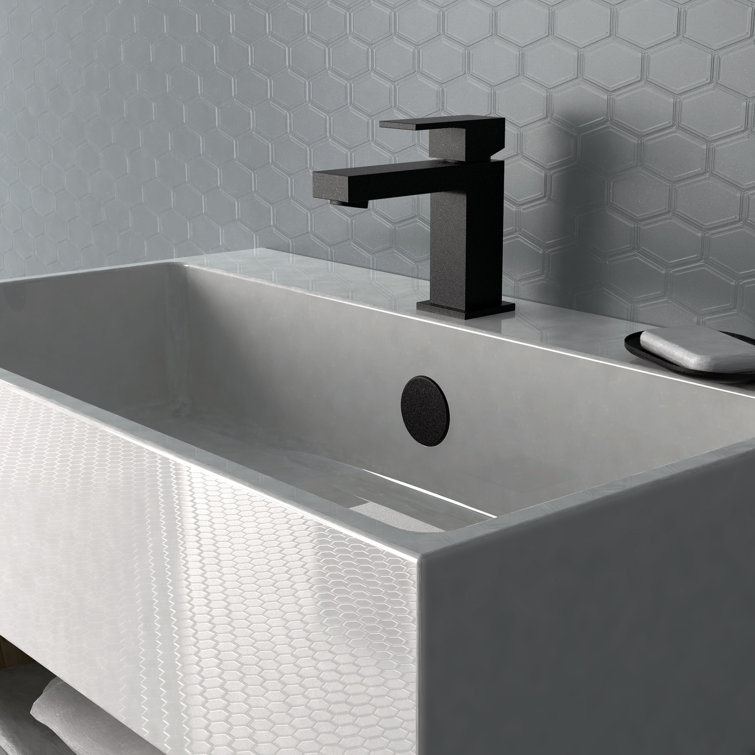 Matte Black Stainless Steel Single Handle Bathroom Faucet