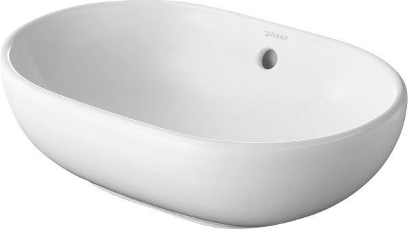 Elegant Modern White Ceramic Oval Vessel Bathroom Sink