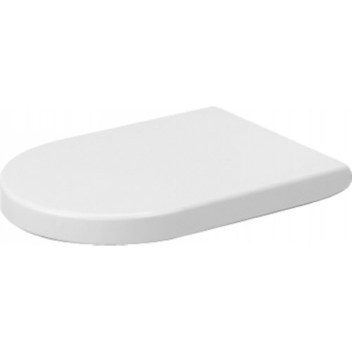 White Elongated Soft Close Toilet Seat with Lid