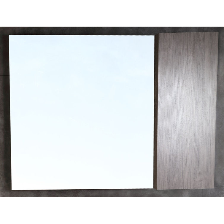 42'' Grey Brownish Oak Surface Medicine Cabinet with Mirror