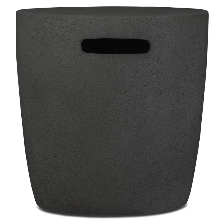 Shale Gray Concrete Propane Tank Cover with Handle