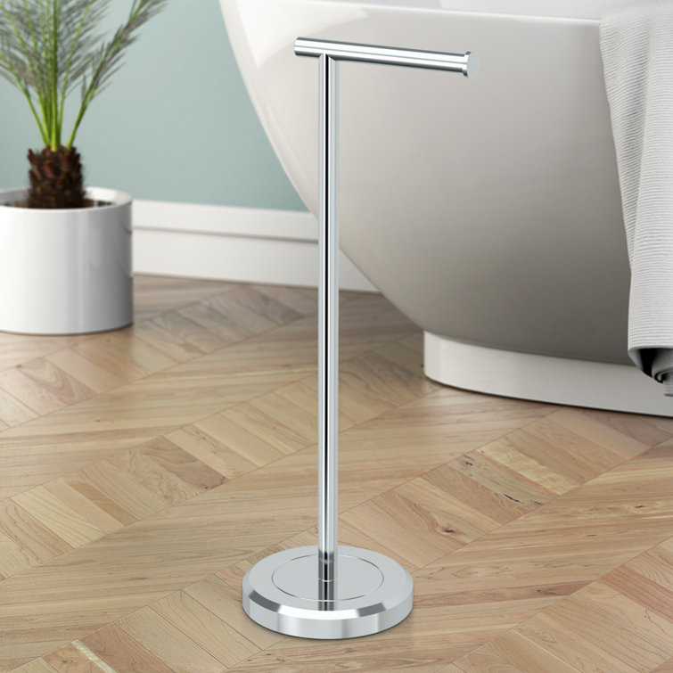 Latitude II Chrome Stainless Steel Freestanding Tissue Holder