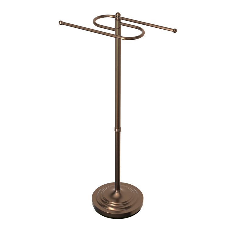 Oil Rubbed Bronze Freestanding Double Towel Rack