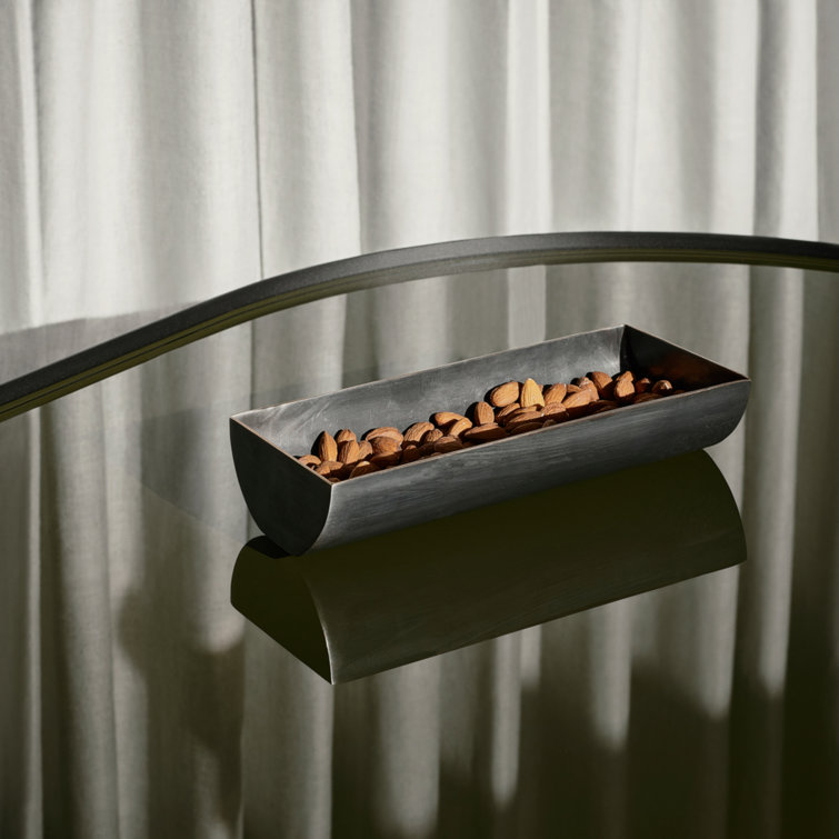 Large Brown Oval Glass Coffee Table with Slim Legs