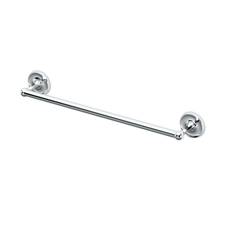Designer II 18-Inch Chrome Wall Mounted Towel Bar