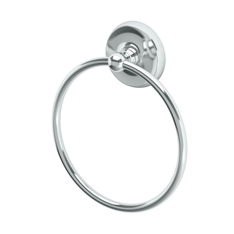 Designer II Chrome Finish Round Towel Ring