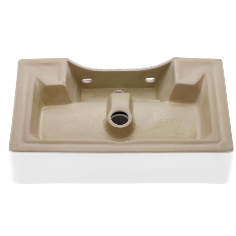 Claire 22" White Ceramic Wall-Mount Bathroom Sink