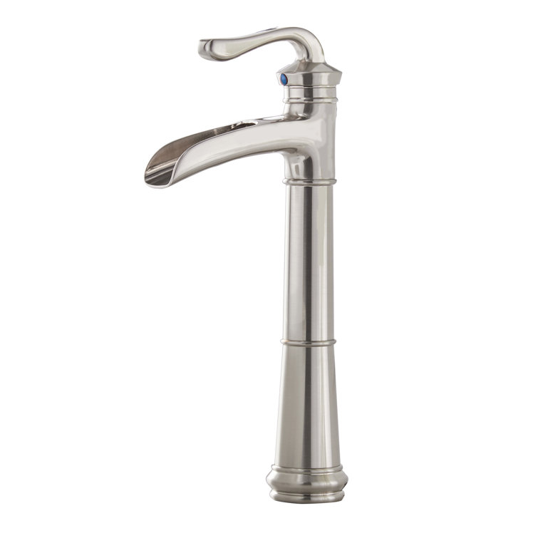 Brushed Nickel Single Handle High Arc Bathroom Faucet