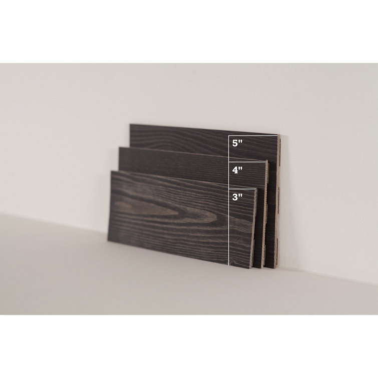 Black Reclaimed Wood Peel & Stick Wall Planks