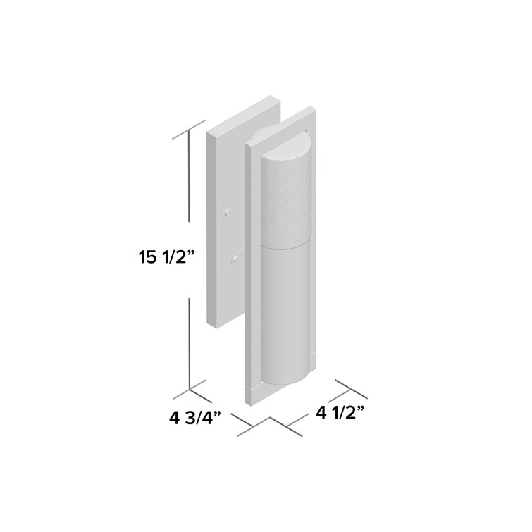 Sleek Black Aluminum LED Wall Light with Clear Seedy Glass