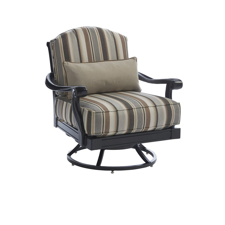 Contemporary Modern Swivel Dining Chair in Gray/Brown