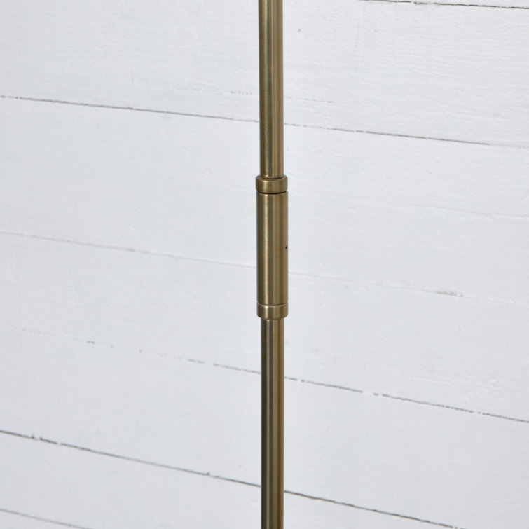 Edison 61'' Adjustable Gold/White Marble Task Floor Lamp