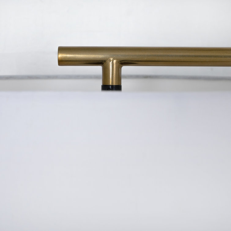 Edison 61'' Adjustable Gold/White Marble Task Floor Lamp
