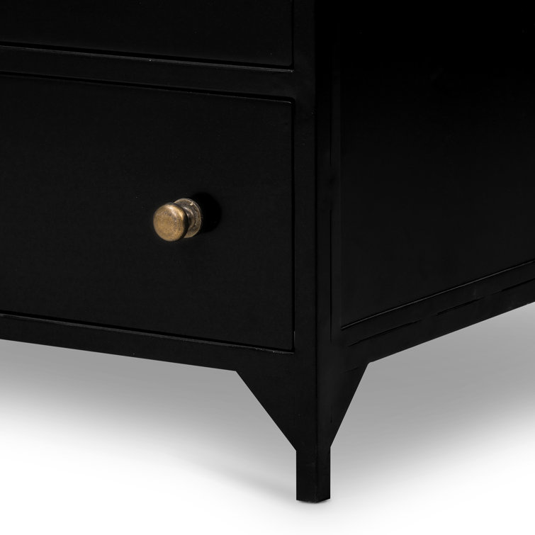 Belmont Industrial Black Iron 8-Drawer Tall Dresser