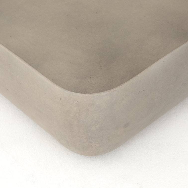 Mara Industrial Concrete Square Indoor/Outdoor Coffee Table