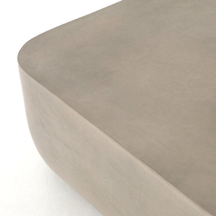 Mara Industrial Concrete Square Indoor/Outdoor Coffee Table