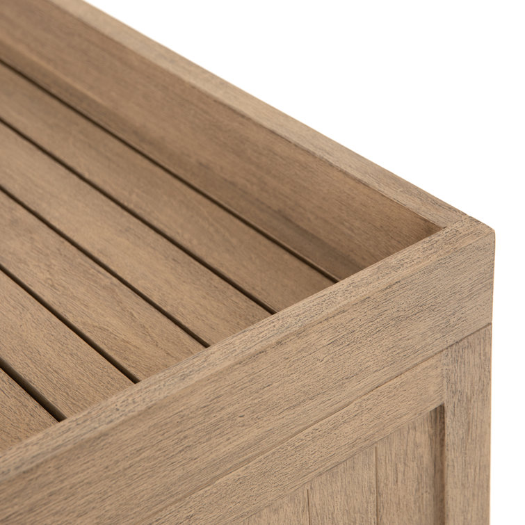 Lula 70'' Washed Brown Teak Modern Outdoor Buffet