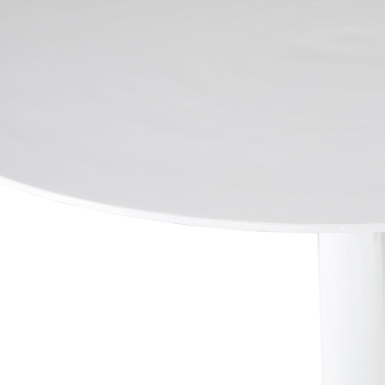 Antique Rust Round Aluminum Bar Height Table