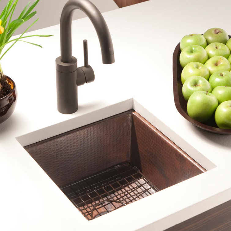 Cantina 15" Square Antique Copper Undermount Sink