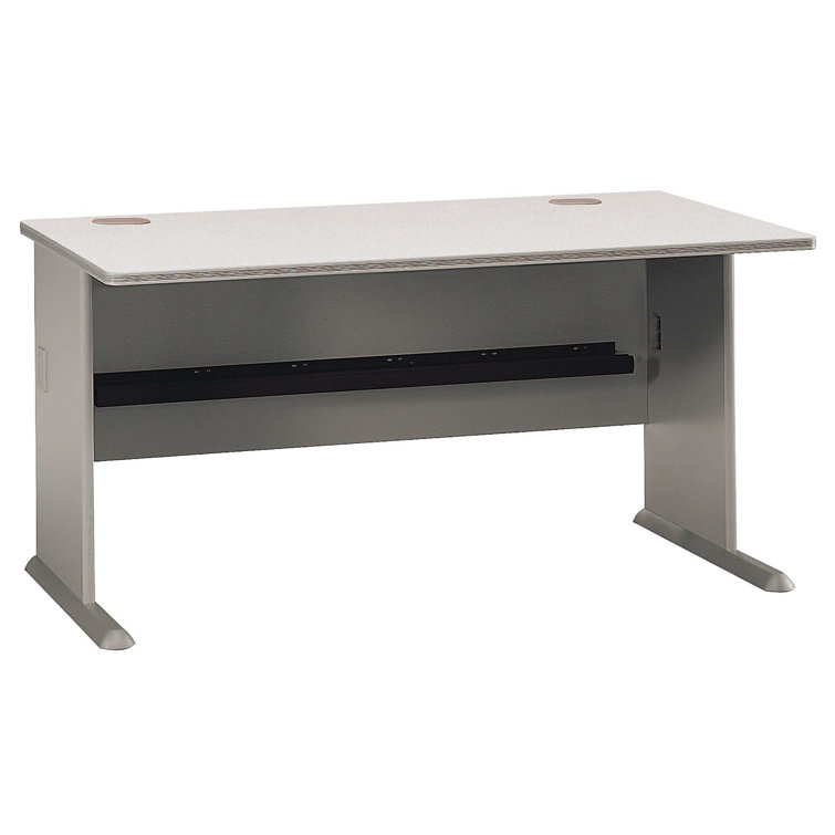 Hansen Cherry and Galaxy Executive Desk with Keyboard Tray