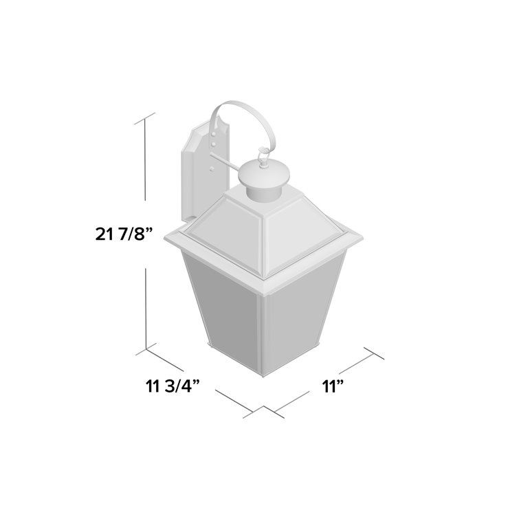 Elegant Antique Bronze Outdoor Wall Lantern with Beveled Glass