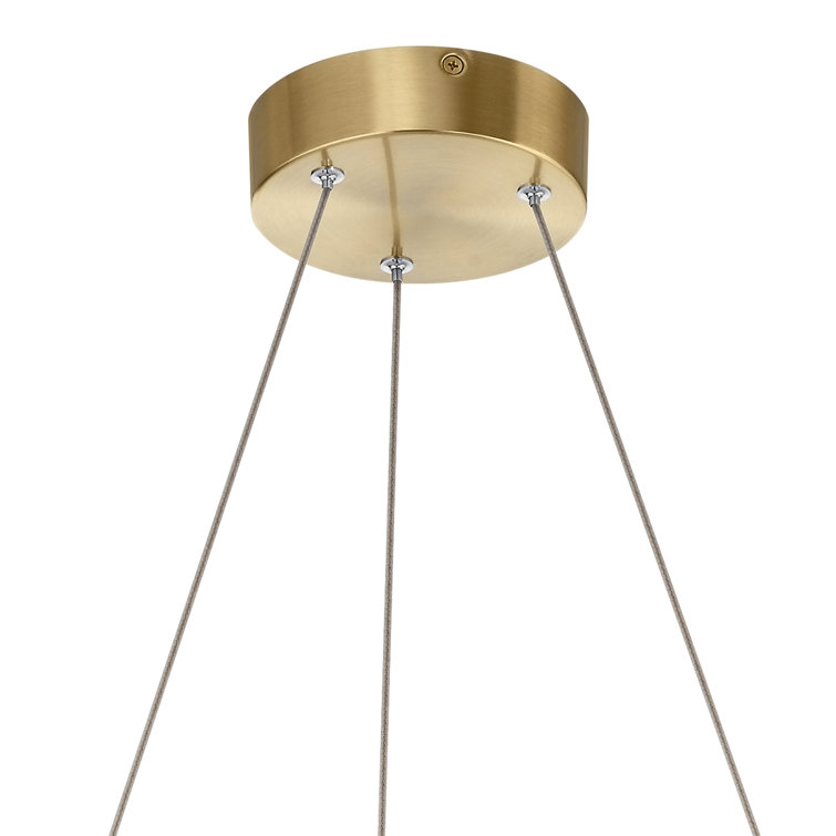 Arabella Champagne Gold Optical Crystal 12-Light LED Chandelier