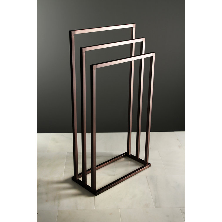 Oil Rubbed Bronze Modern 3-Tier Freestanding Towel Rack