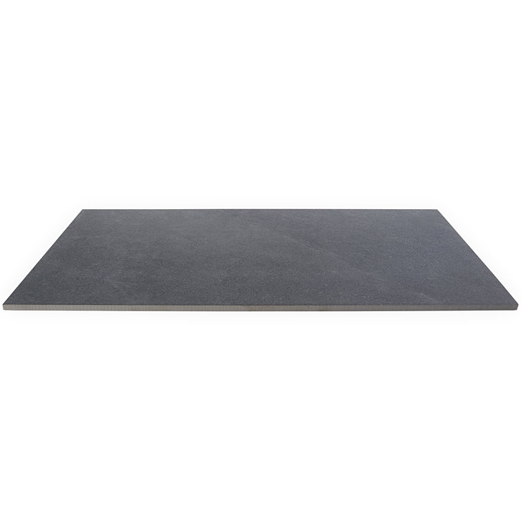 Copley Black 12" x 24" Matte Porcelain Stone Look Tile