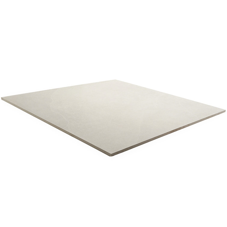 Belmont Large White Matte Porcelain Stone Look Tile