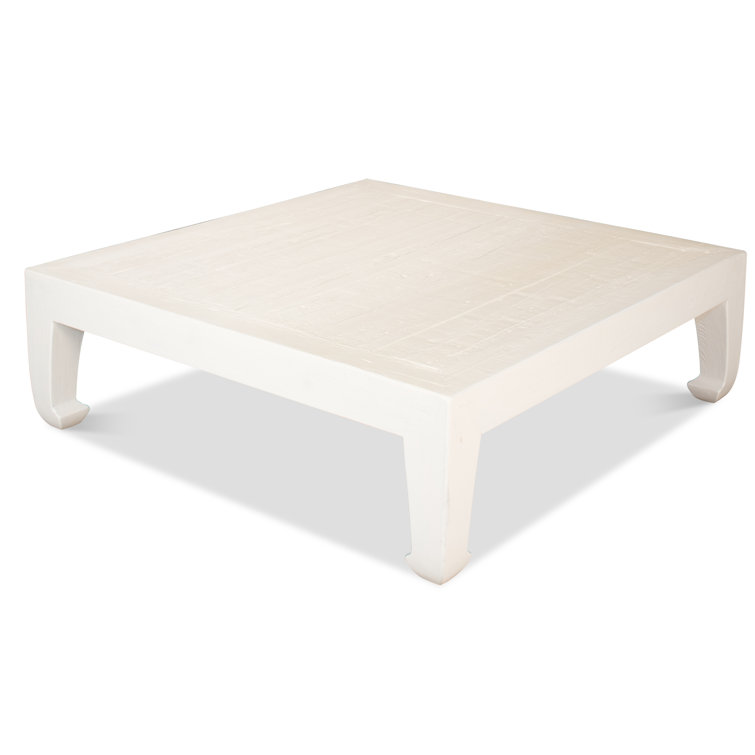 White Pine Chinese-Inspired Square Coffee Table