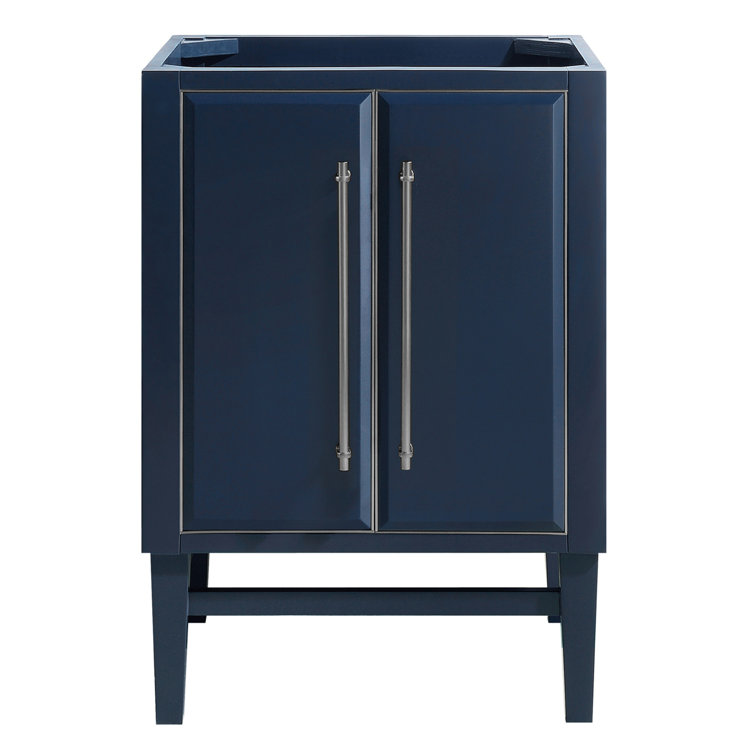 Mason 24" Navy Blue Solid Wood Single Vanity Cabinet