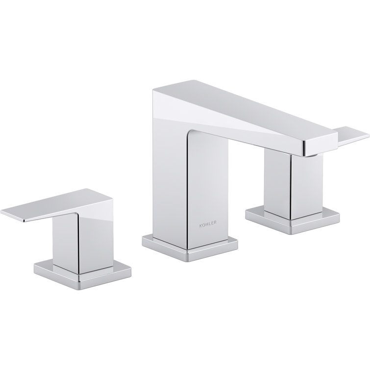 Honesty Polished Chrome 2-Lever Handle Widespread Bathroom Faucet
