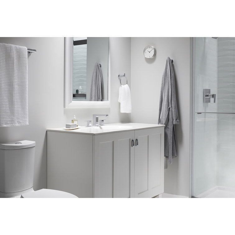Honesty Polished Chrome 2-Lever Handle Widespread Bathroom Faucet