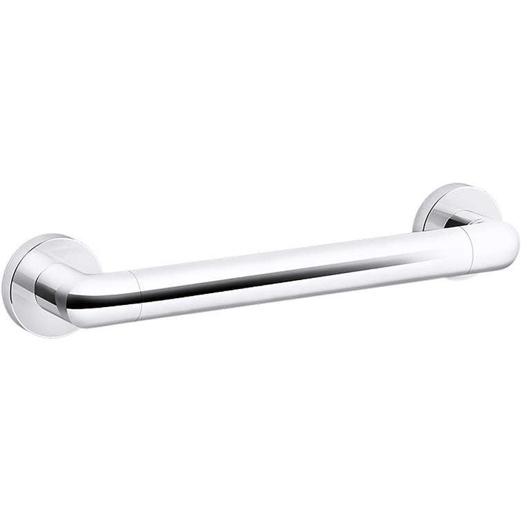 Kumin 12" Polished Chrome Stainless Steel Grab Bar
