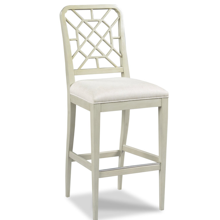 Graystone Wood Bar Stool with Upholstered Seat