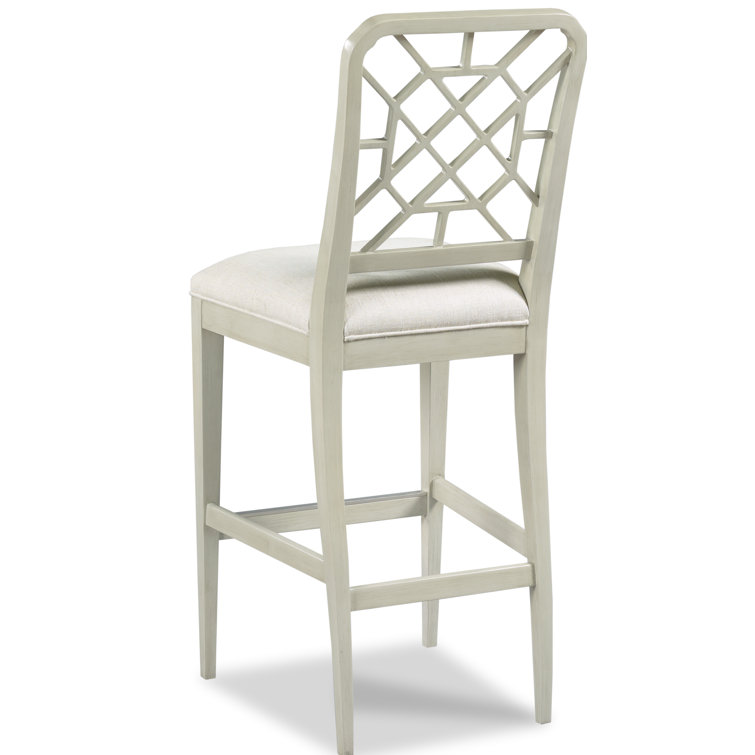 Graystone Wood Bar Stool with Upholstered Seat