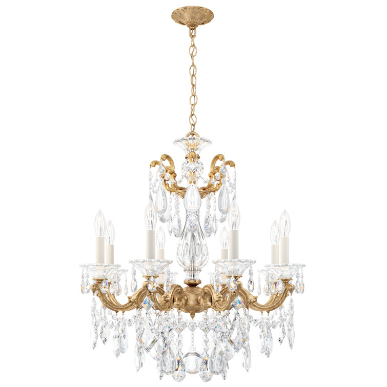 French Gold La Scala Heritage Crystal 15-Light Chandelier